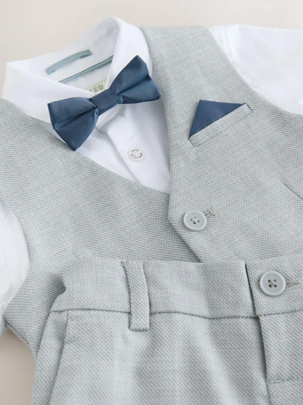 Baker by Ted Baker Shirt Waistcoat and Shorts Set^BOY Occasionwear