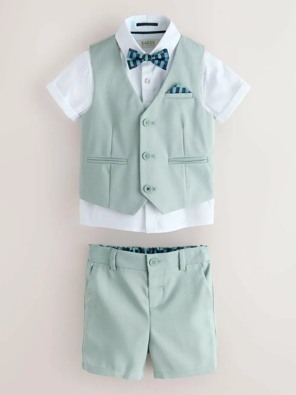 Baker by Ted Baker Shirt Waistcoat and Shorts Set^BOY Occasionwear