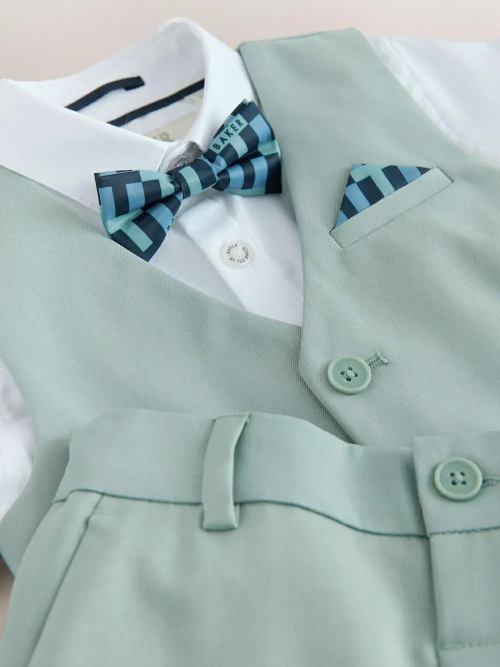 Baker by Ted Baker Shirt Waistcoat and Shorts Set^BOY Occasionwear