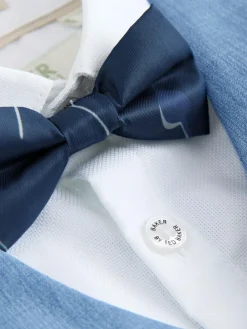 Online Baker by Ted Baker Shirt Waistcoat and Shorts Set Blue