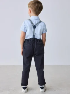 Clearance Baker by Ted Baker Shirt Trousers and Braces Set