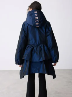 Baker by Ted Baker Shower Resistant Bow Frill Raincoat^ Jackets & Coats|Snowsuits & Coats