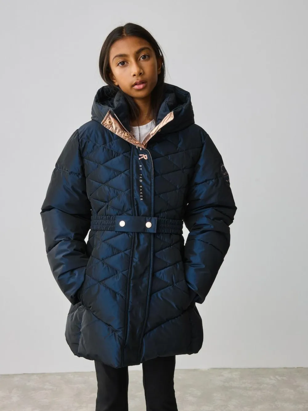 Baker by Ted Baker Shower Resistant Midweight Belted Padded Coat^ Jackets & Coats|Snowsuits & Coats