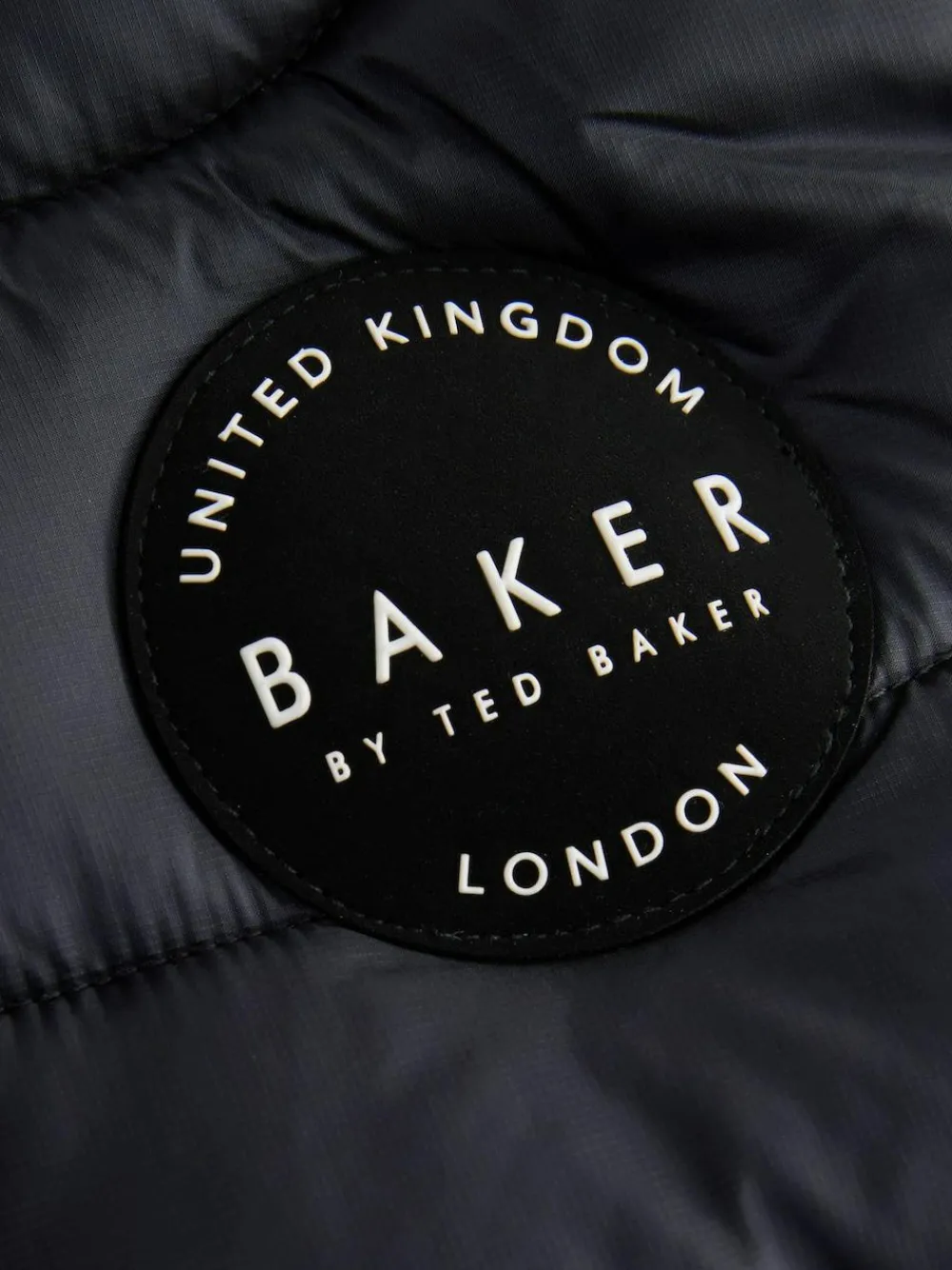 Online Baker by Ted Baker Shower Resistant Midweight Padded Coat Navy