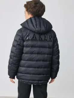 Online Baker by Ted Baker Shower Resistant Midweight Padded Coat Navy