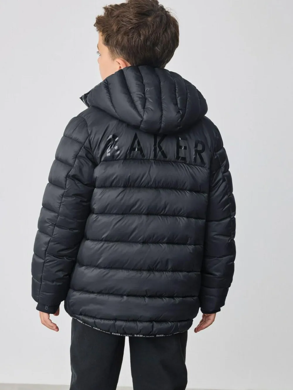 Online Baker by Ted Baker Shower Resistant Midweight Padded Coat Navy