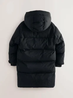 Hot Baker by Ted Baker Shower Resistant Longline Padded Coat Black