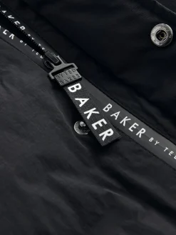 Hot Baker by Ted Baker Shower Resistant Longline Padded Coat Black