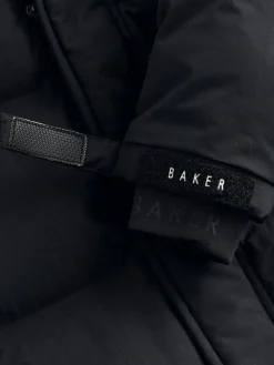 Hot Baker by Ted Baker Shower Resistant Longline Padded Coat Black