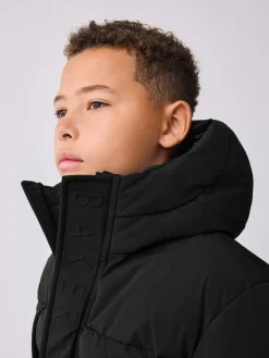 Hot Baker by Ted Baker Shower Resistant Longline Padded Coat Black