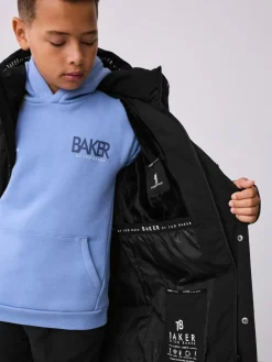 Hot Baker by Ted Baker Shower Resistant Longline Padded Coat Black