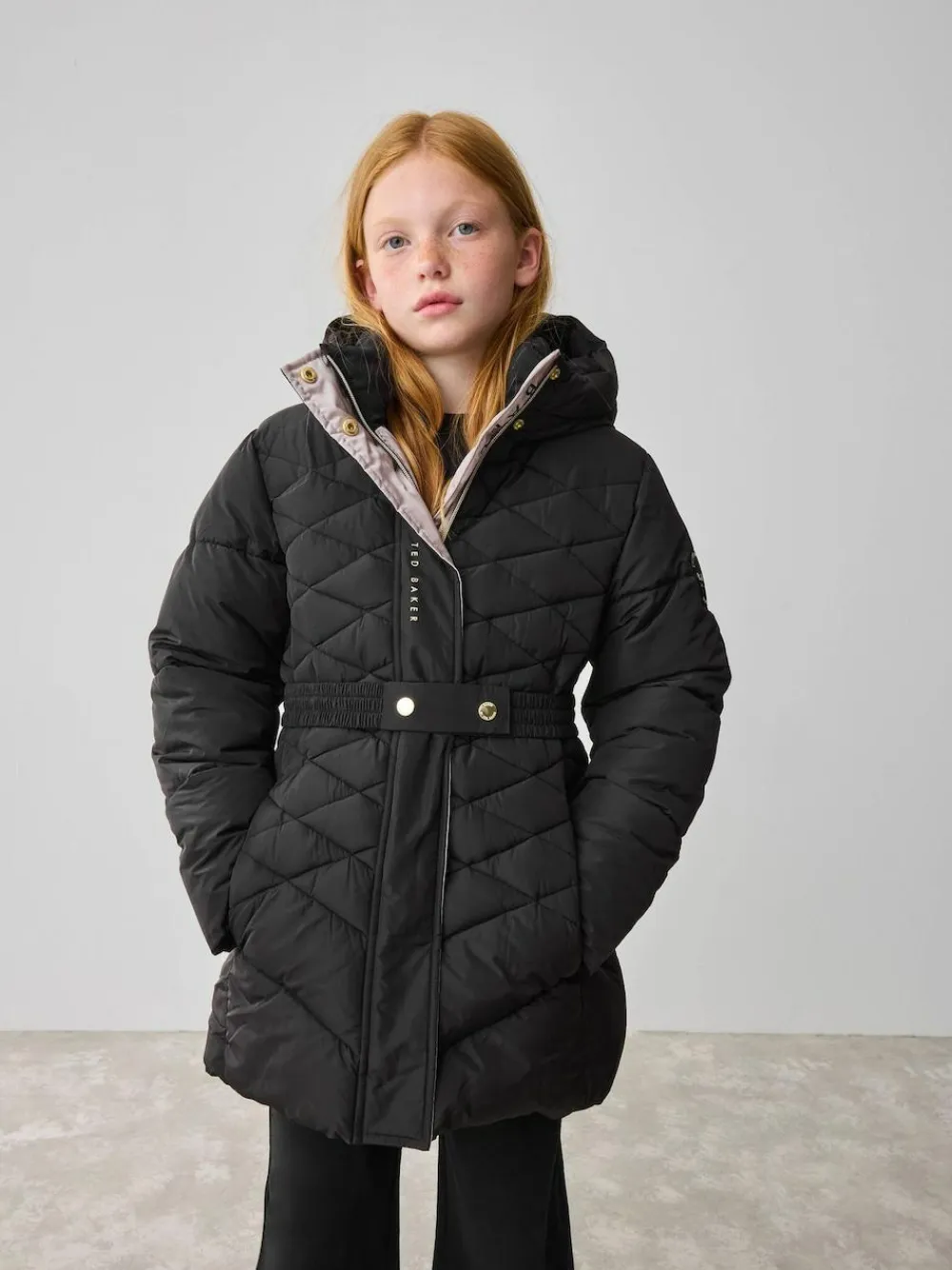 Baker by Ted Baker Shower Resistant Midweight Belted Padded Coat^ Jackets & Coats|Snowsuits & Coats