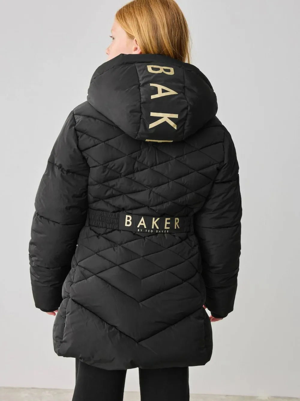 Baker by Ted Baker Shower Resistant Midweight Belted Padded Coat^ Jackets & Coats|Snowsuits & Coats