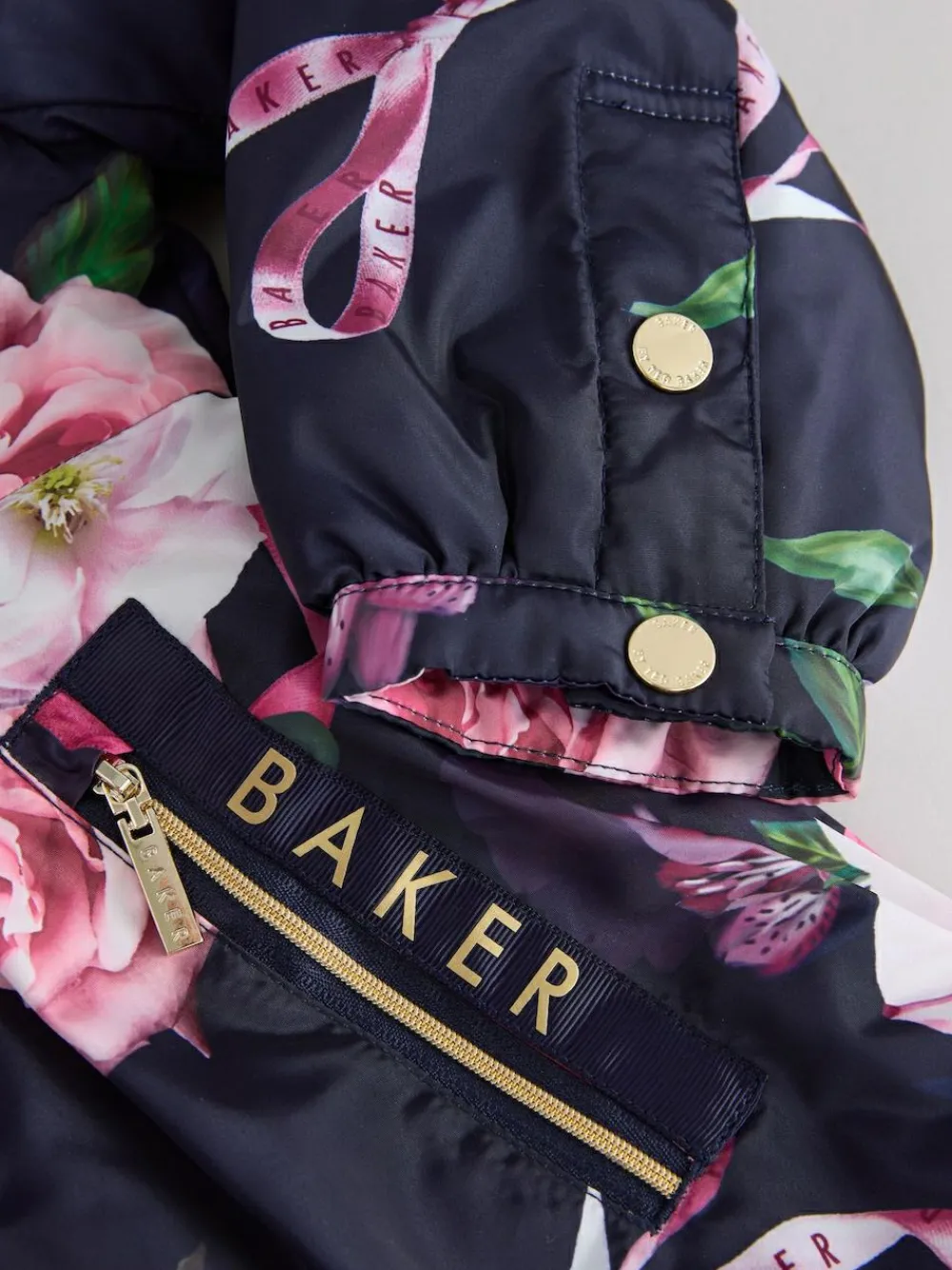 Baker by Ted Baker Shower Resistant Branded Hem Raincoat^ Jackets & Coats|Snowsuits & Coats