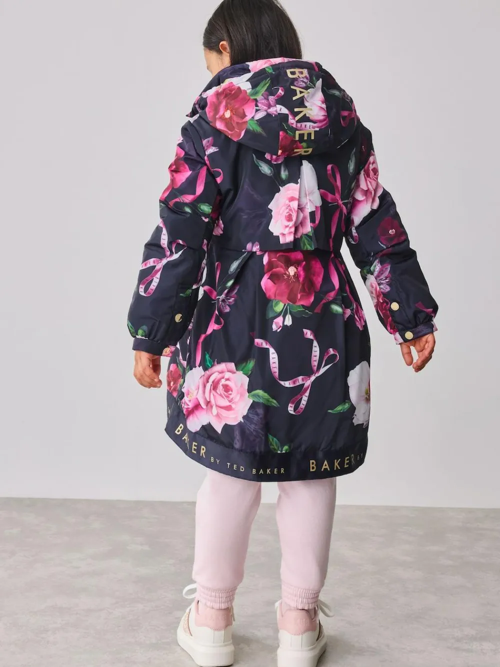 Baker by Ted Baker Shower Resistant Branded Hem Raincoat^ Jackets & Coats|Snowsuits & Coats