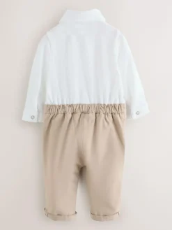 Baker by Ted Baker Smart Mockable Romper Stone