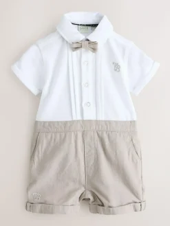 Baker by Ted Baker Smart Bow Tie Rompersuit^ Rompers & Overalls