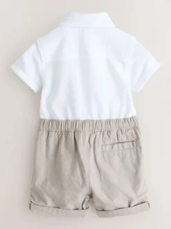 Baker by Ted Baker Smart Bow Tie Rompersuit^ Rompers & Overalls