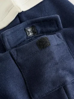 Baker by Ted Baker Stone Navy Red Varsity Romper^ Rompers & Overalls