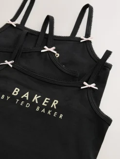 Hot Baker by Ted Baker Strappy Vests 3 Pack Black