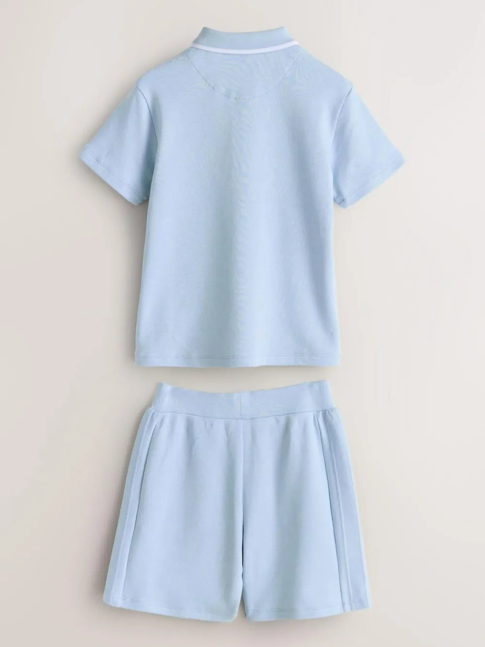 Sale Baker by Ted Baker Textured Polo Shirt and Shorts Set Blue