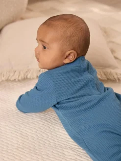 Baker by Ted Baker Textured Long Sleeve Romper^ Rompers & Overalls