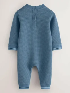 Baker by Ted Baker Textured Long Sleeve Romper^ Rompers & Overalls