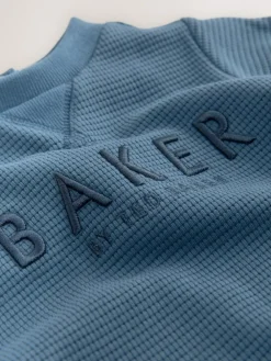 Baker by Ted Baker Textured Long Sleeve Romper^ Rompers & Overalls