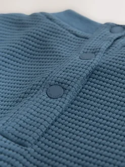 Baker by Ted Baker Textured Long Sleeve Romper^ Rompers & Overalls