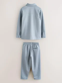 Baker by Ted Baker Textured Shacket, T-Shirt and Trousers Set^BOY Shirts