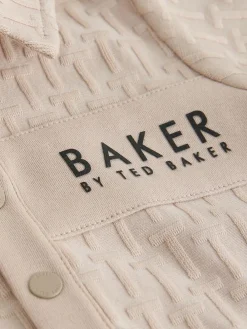 Best Baker by Ted Baker Textured Romper and Hat Set Stone