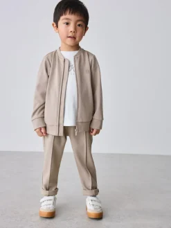 Baker by Ted Baker Textured Stone Jacket T-Shirt and Trousers Set