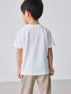 Baker by Ted Baker Textured Stone Jacket T-Shirt and Trousers Set