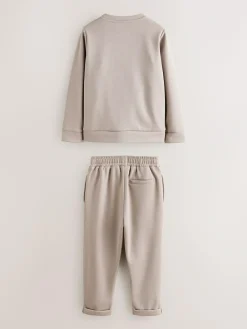 Baker by Ted Baker Textured Stone Jacket T-Shirt and Trousers Set