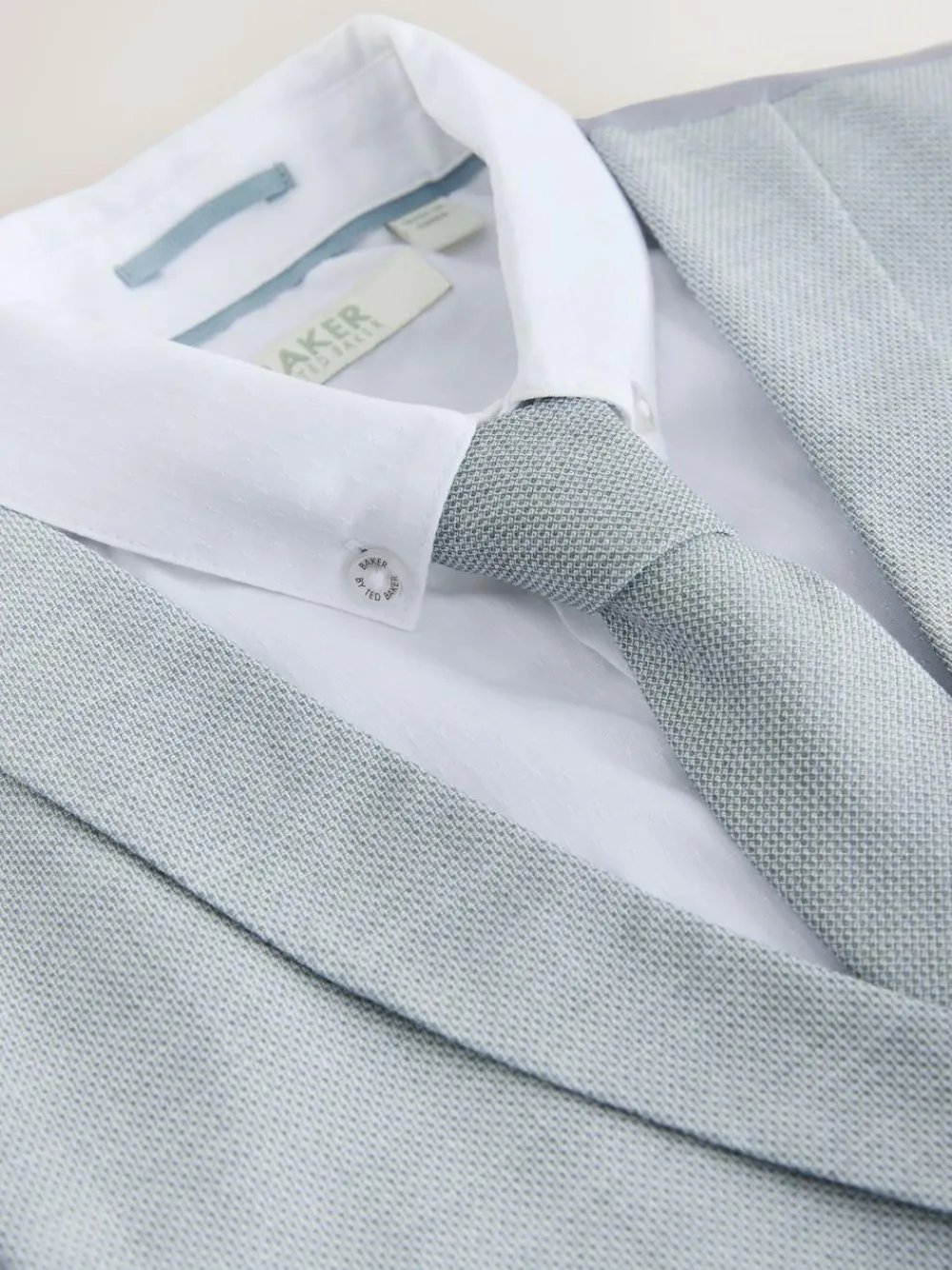 Discount Baker by Ted Baker Waistcoat, Shirt And Tie Set Grey