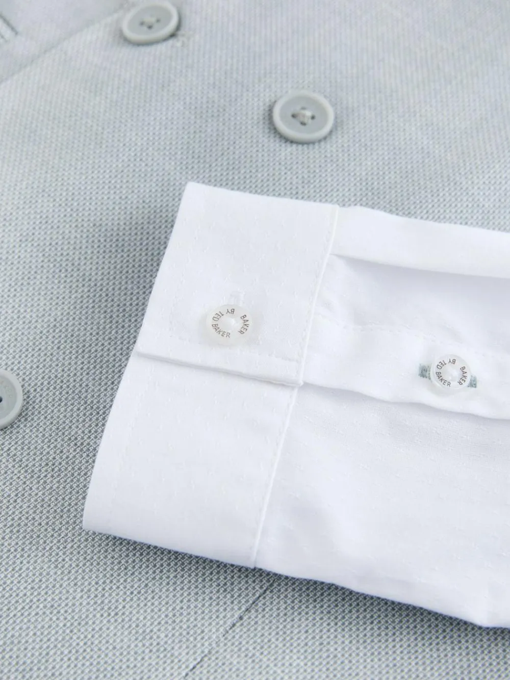 Discount Baker by Ted Baker Waistcoat, Shirt And Tie Set Grey