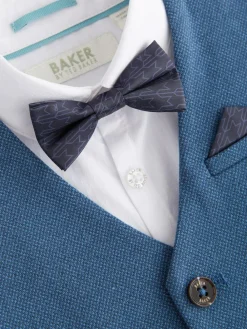 Online Baker by Ted Baker Waistcoat Shirt And Trousers Set Blue