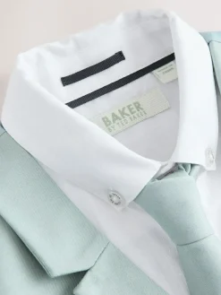 Baker by Ted Baker Waistcoat, Shirt And Tie Set Green