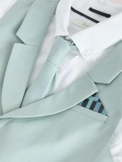 Baker by Ted Baker Waistcoat, Shirt And Tie Set Green