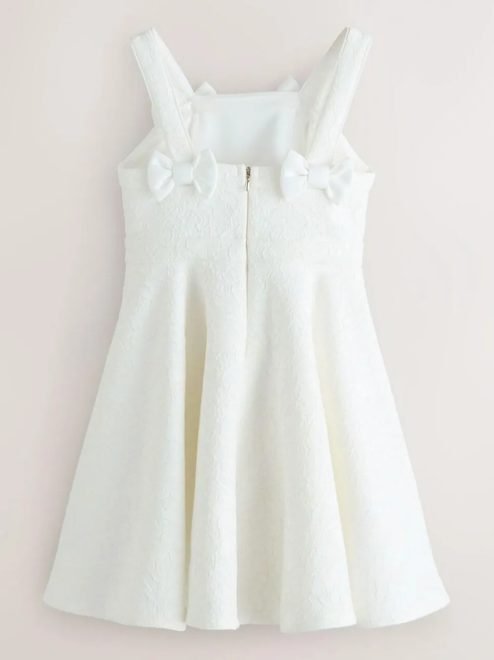 Sale Baker by Ted Baker White Lace Bow Scuba Dress