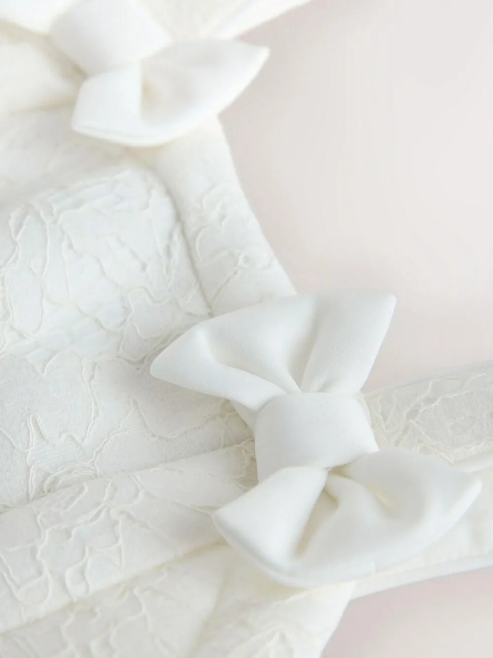 Sale Baker by Ted Baker White Lace Bow Scuba Dress