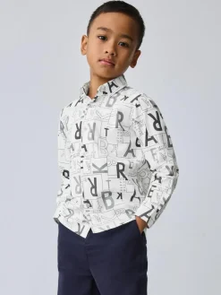 Baker by Ted Baker White Printed Shirt^BOY Shirts