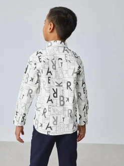 Baker by Ted Baker White Printed Shirt^BOY Shirts