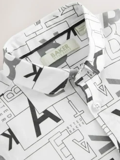 Baker by Ted Baker White Printed Shirt^BOY Shirts