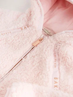 Baker by Ted Baker Zip-Through Hooded Borg Fleece Jacket^ Sweatshirts & Hoodies|Jackets & Coats