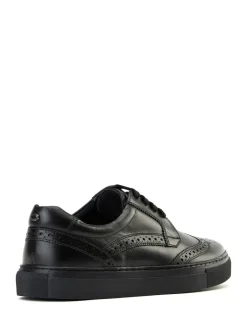 Hot Base London Clapton Brogue Trainer Black