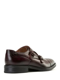Outlet Base London Taper Monk Shoe Bordo Red
