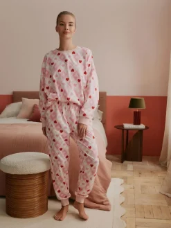 Bath & Body Works Pink Hearts Twosie Pyjamas^Women Pyjamas|All Night & Lounge