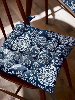 Best Bedeck of Belfast Saja Stripe Seat Pad Midnight Navy