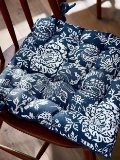 Best Bedeck of Belfast Saja Stripe Seat Pad Midnight Navy